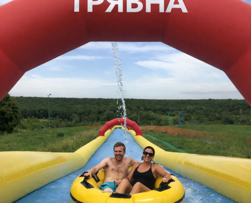 водна пързалка къща Трявна